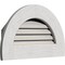 Ekena Millwork Half Round Gable Vent Functional Western Red Cedar Gable Vent w/1" x 4" Flat Trim Frame, 32"W x 16"H GVWHR32X1601RFPWR - alternate 3